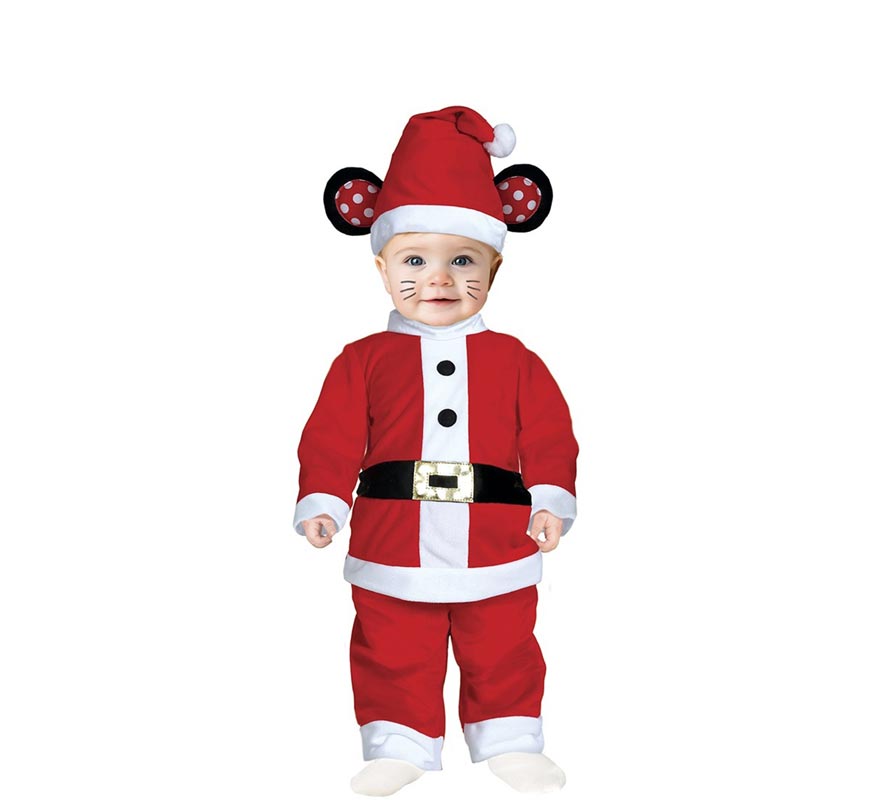 Baby Santa Mouse Costume with Belt