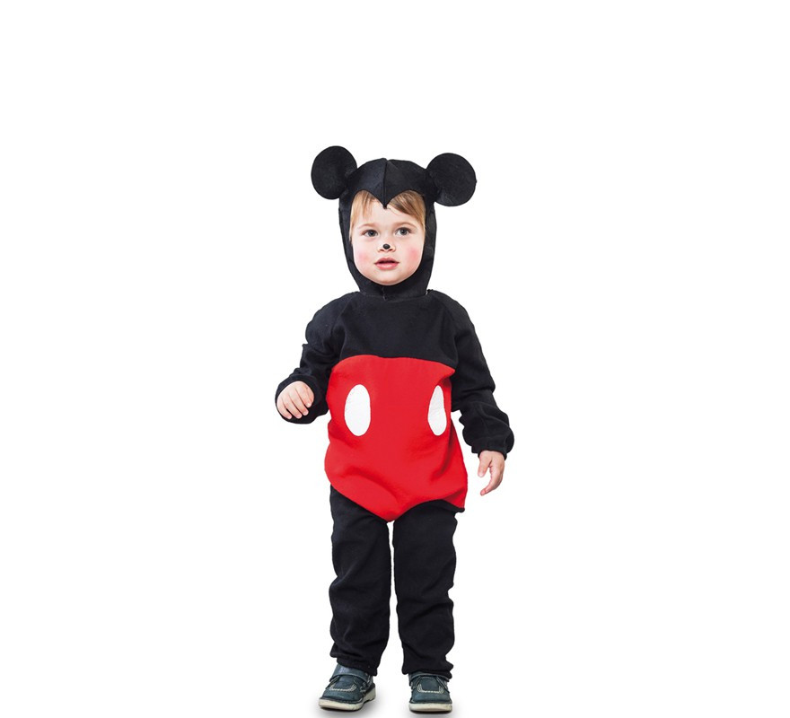 Eslovenia Permuta Plano Disfraz de Mickey Mouse Negro y Rojo con Orejas para niño