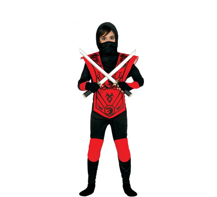 Disfraz de Red Ninja varias tallas