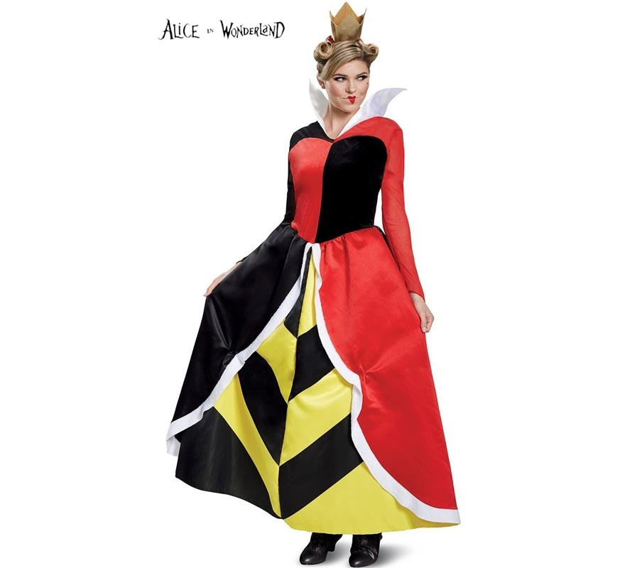 Disfraz de Reina de Corazones Disney clásico para mujer