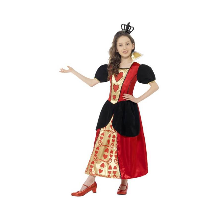 Disfraz de Reina de Corazones para niña