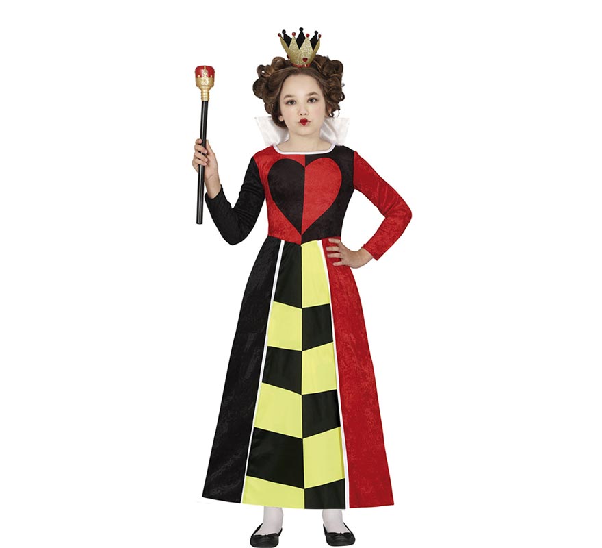 Red Queen of Hearts costume for girls