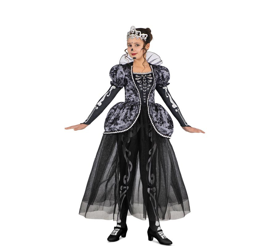 Elegant Queen of the Catacombs costume for girls