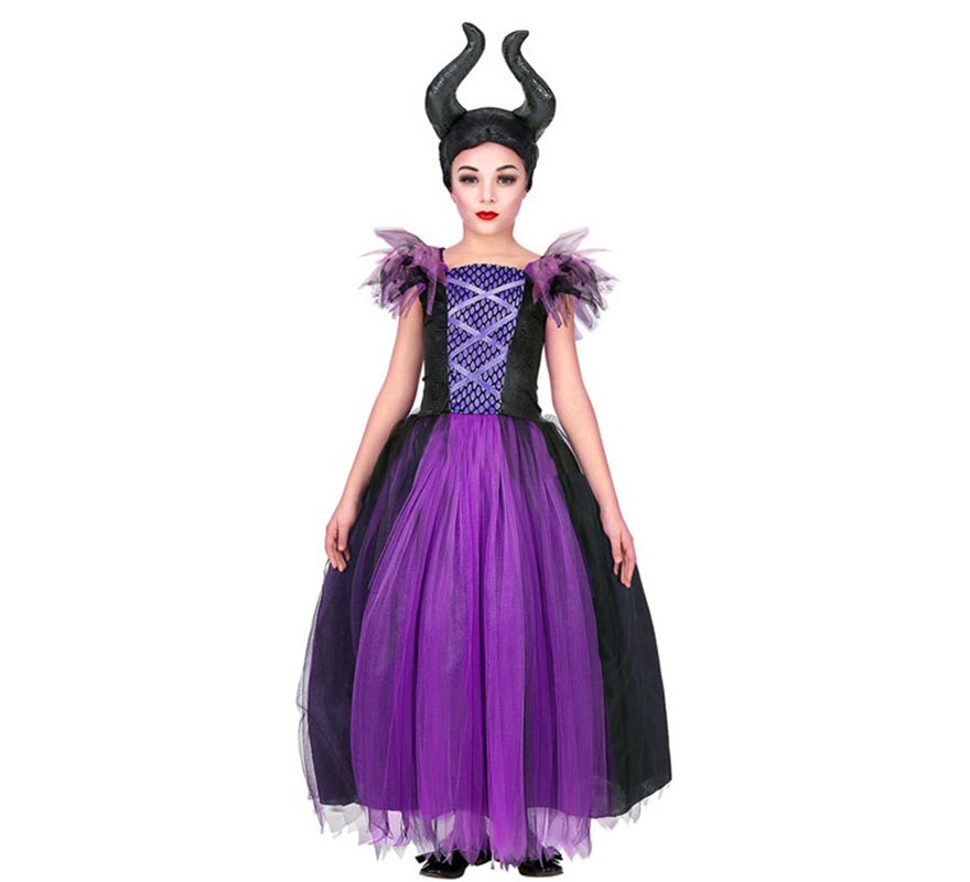 Evil Queen Costume with Headpiece for Girls