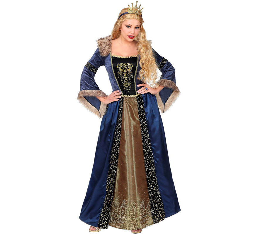 Disfraz de Reina Medieval Largo para mujer