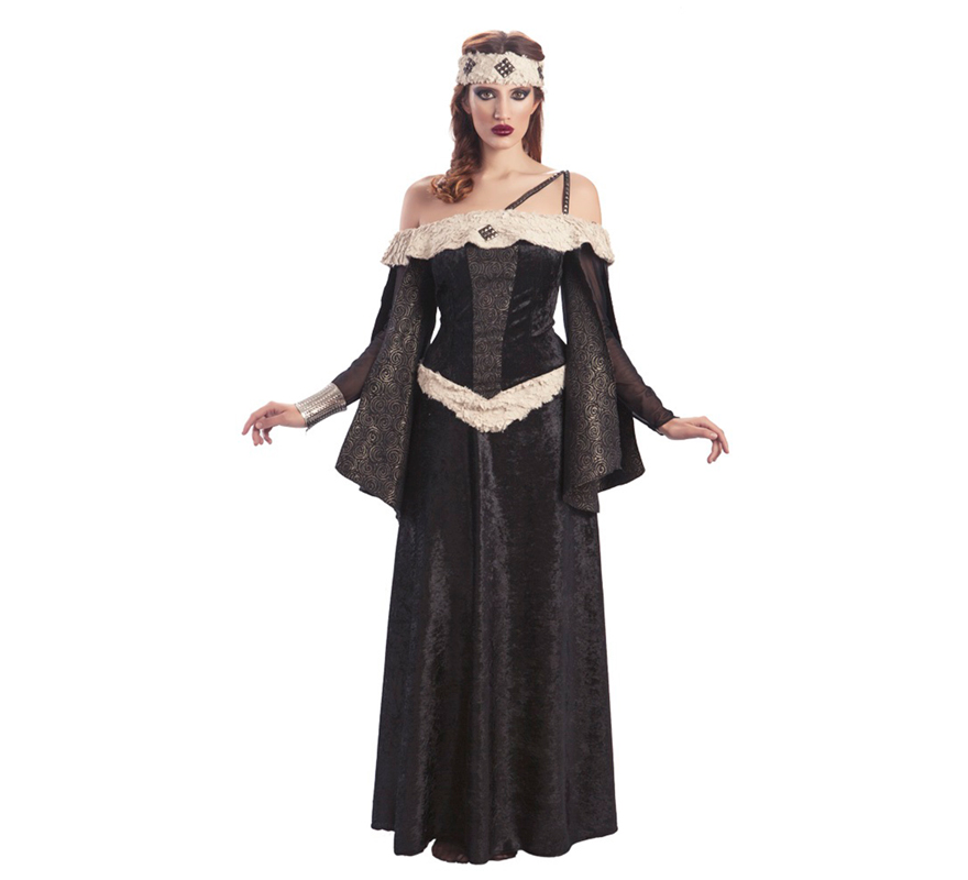 Disfraz de Reina Medieval oscura para mujer