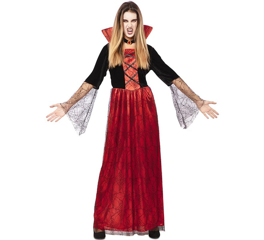 Red Ancient Vampire Queen Costume for Women