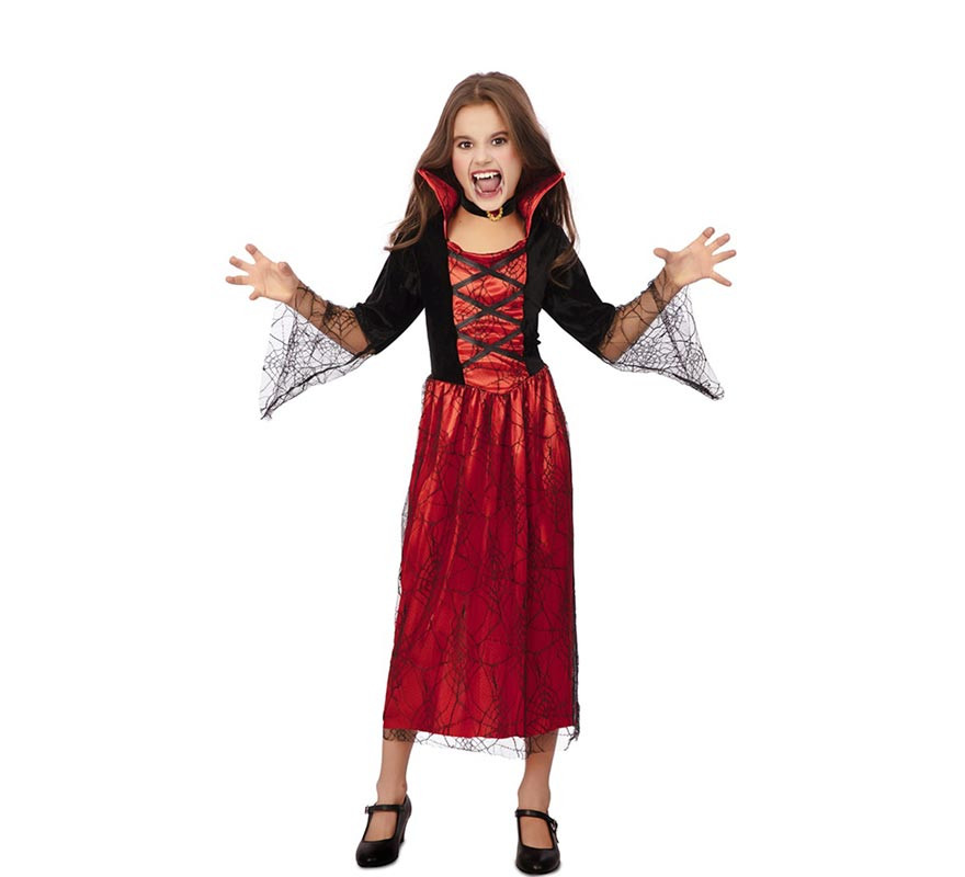 Red Ancient Vampire Queen Costume for Girls