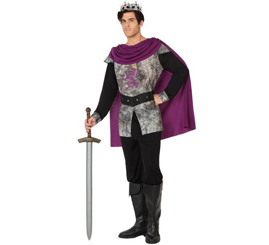 Disfraz de Rey guerrero medieval para hombres