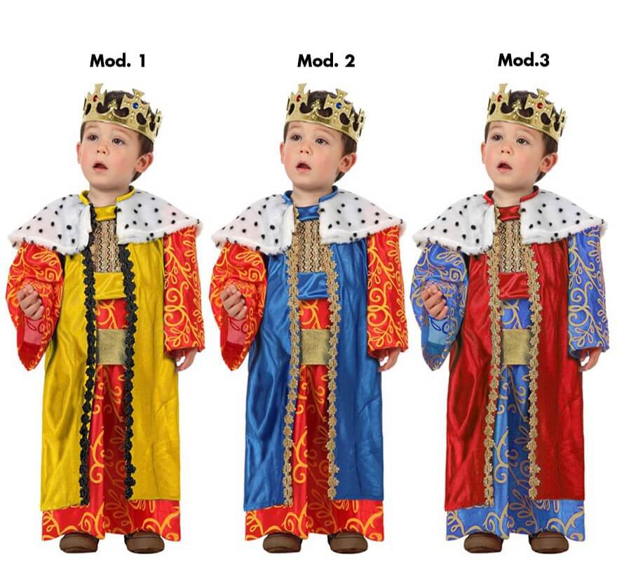 Disfraz de Rey Mago para bebés colores surtidos 