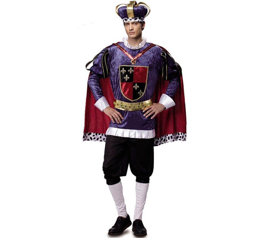 Disfraz de Rey Medieval de Lujo para Hombre talla M-L