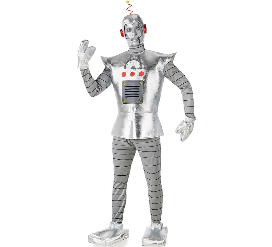 Men's Silver Ancient Robot Costume