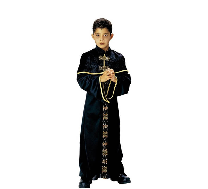 Disfraz de Sacerdote Negro para niños