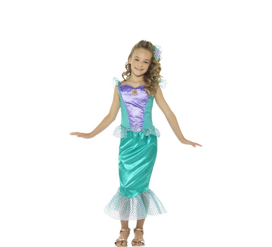 Costume da Sirena verde per bambina