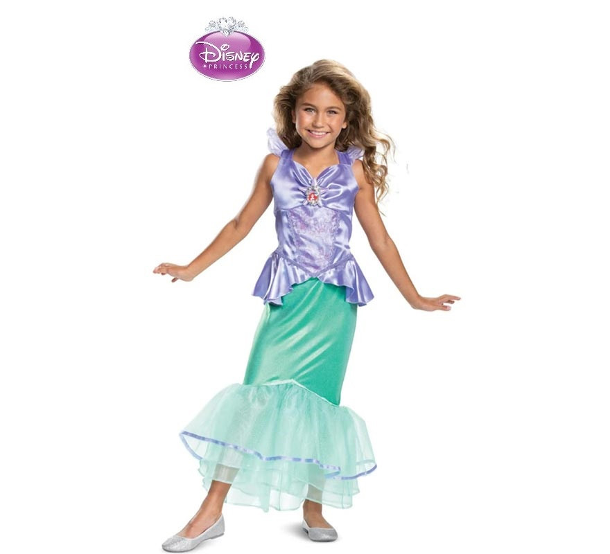 Disfraz de Sirenita Ariel Disney Deluxe para niña
