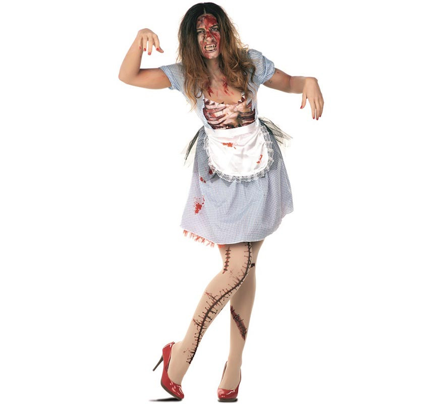 Disfraz de Sirvienta Zombie para mujer
