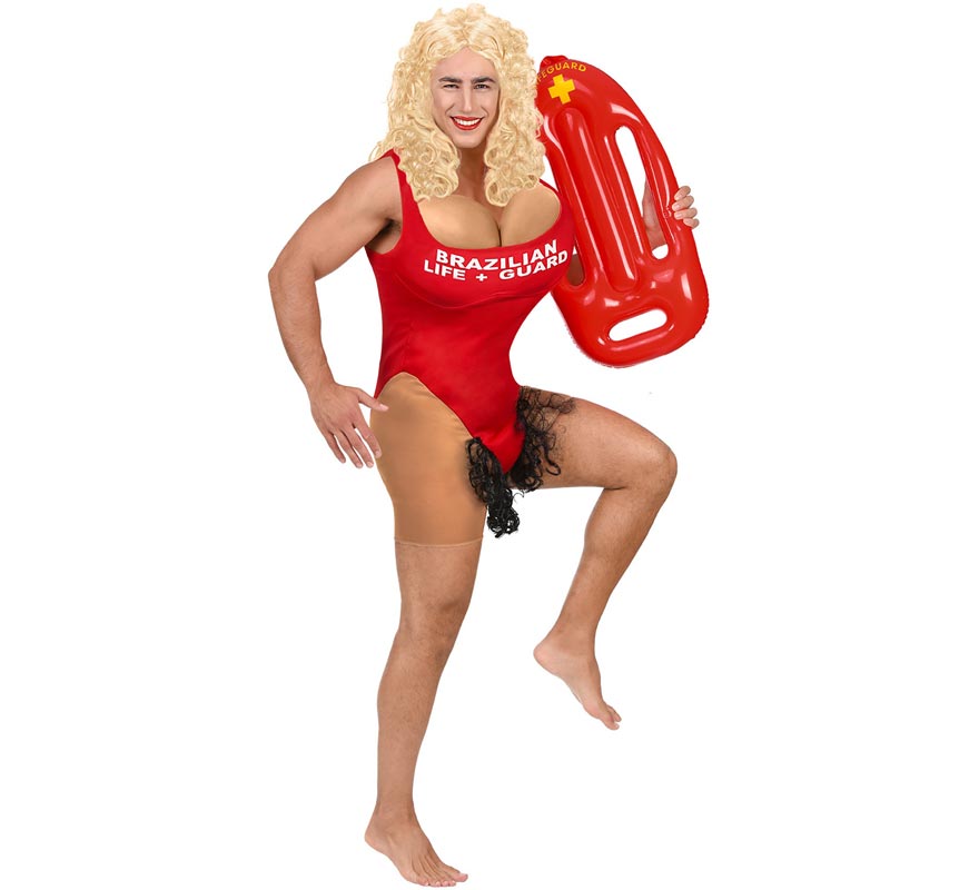 Men's Hairy Brazilian Lifeguard Costume