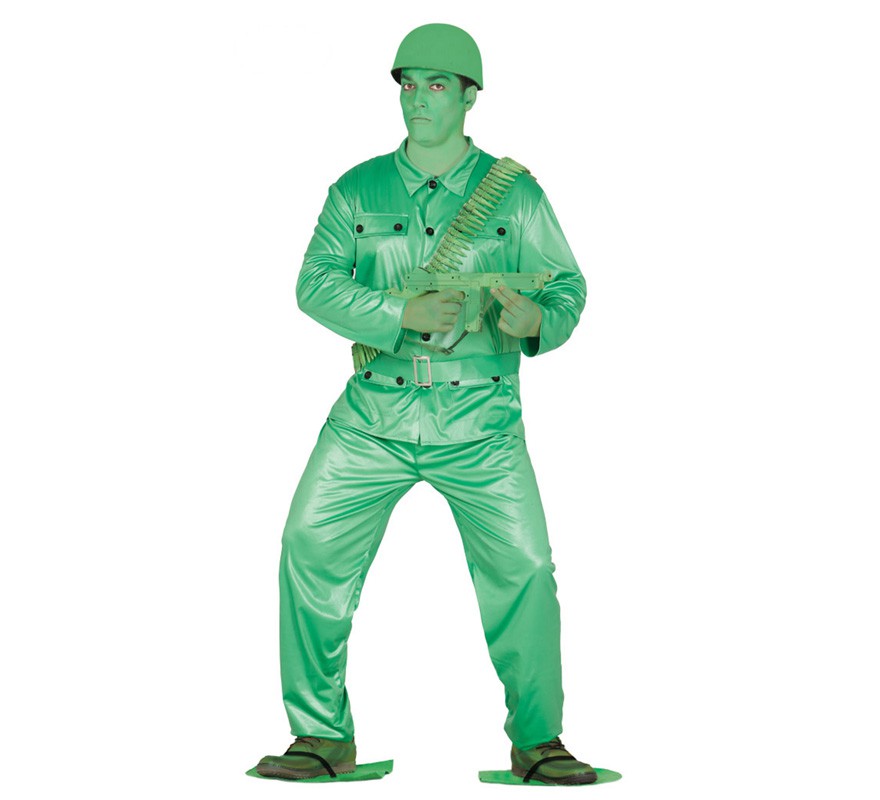 Disfraz de Soldadito verde de Plástico para hombre