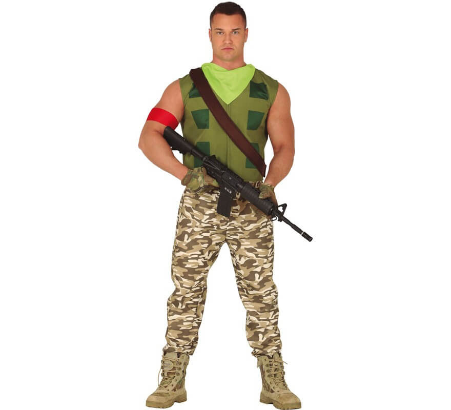 Disfraz de soldado de combate para mujer por 19,25 €