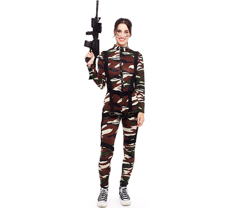 Disfraz Mujer Militar - Comprar Online {Miles de Fiestas}