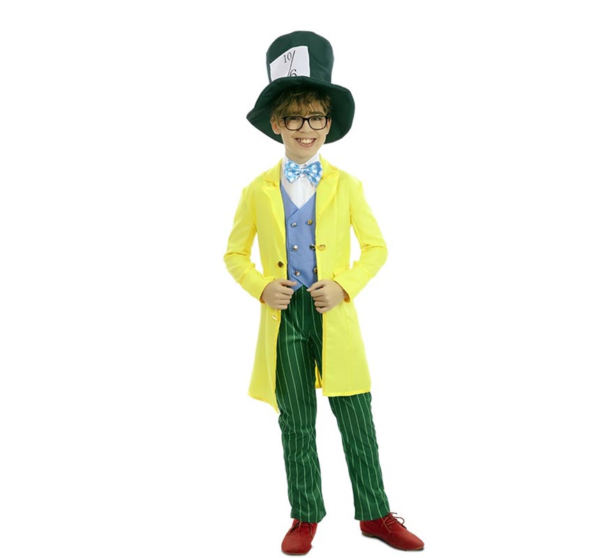 Yellow Hatter costume for boys
