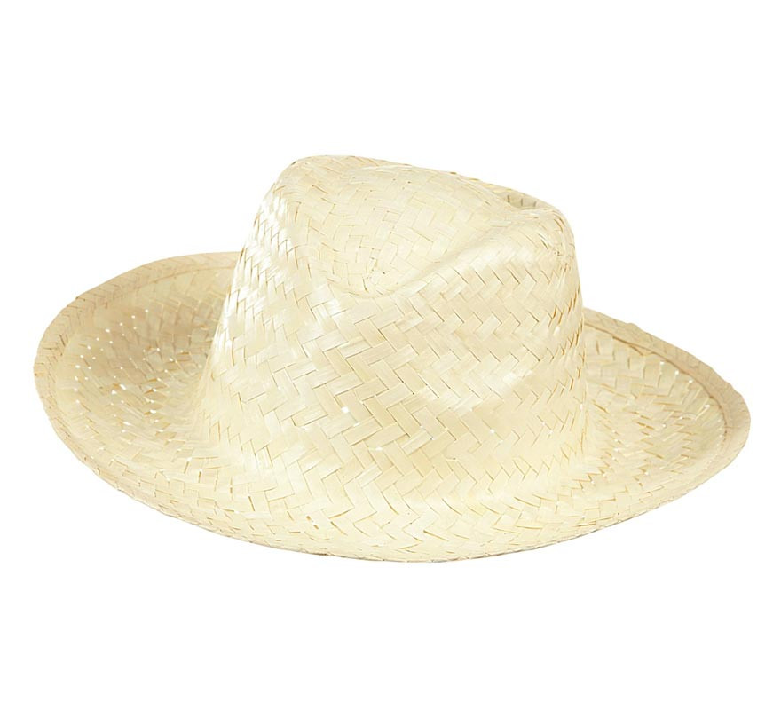 Light palm woven Panama hat costume