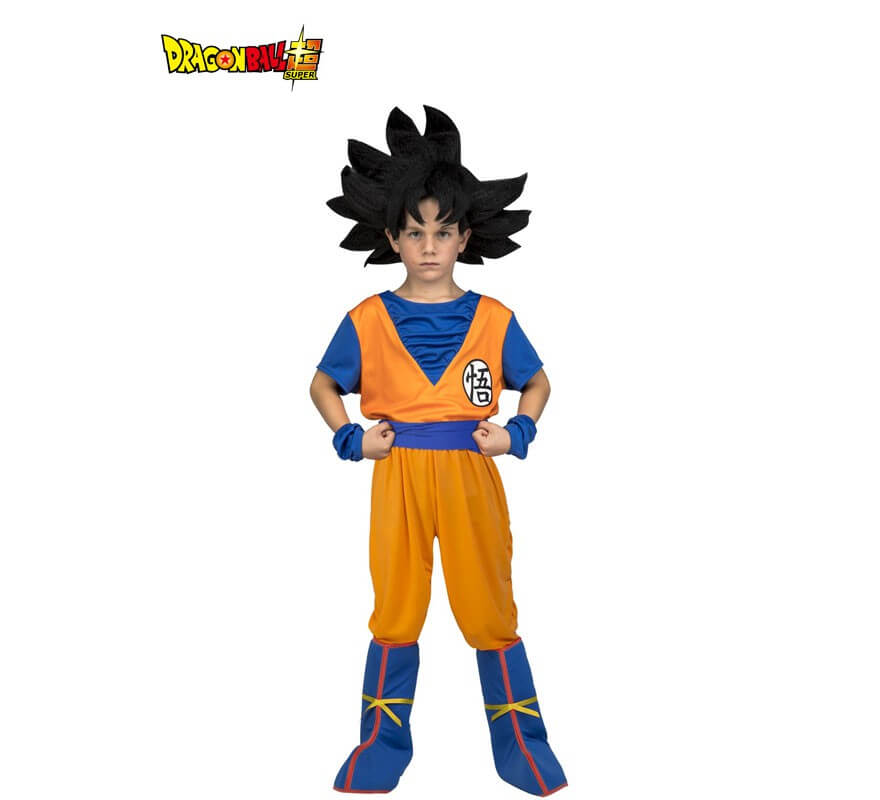 enfermedad Miniatura uvas Disfraz de Son Goku de Dragon Ball con peluca para niño