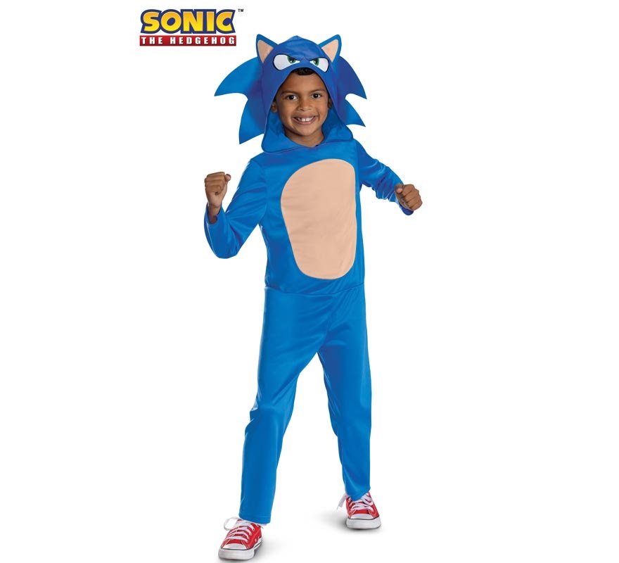 Fato de Sonic do filme Sonic 3 para crianças