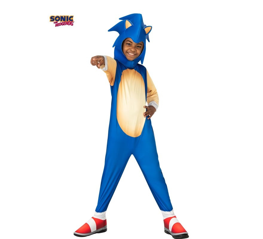 Classic Sonic the Hedgehog Costume with Mask for Kids