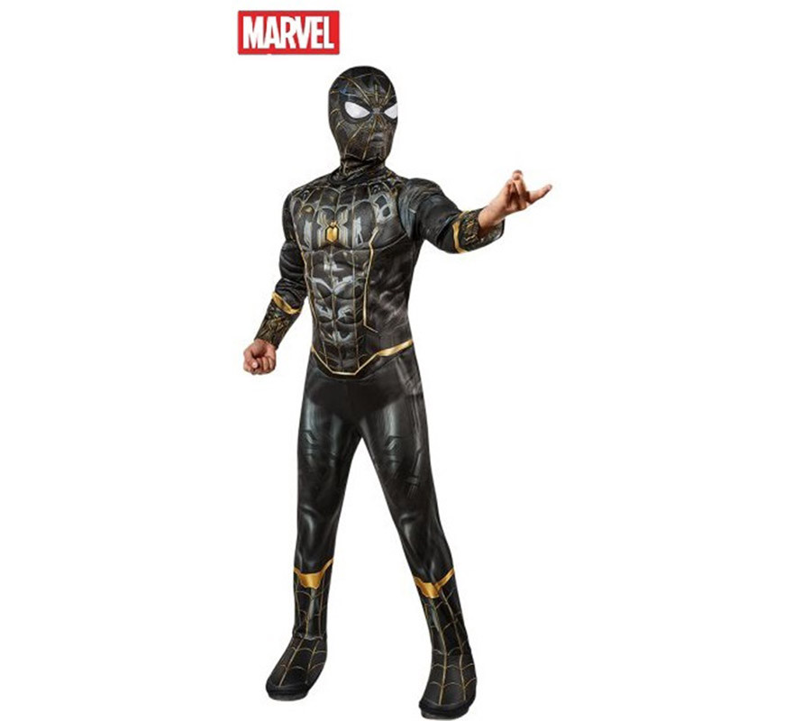 Disfraz de Spiderman III Negro Deluxe para niño