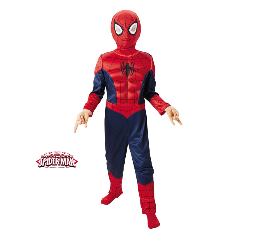 Disfraz de Spiderman musculoso de cómic para niño