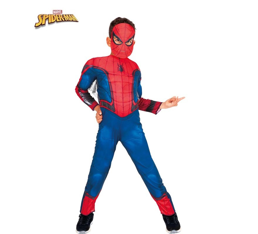 Deluxe Muscle Spiderman Costume for Boys