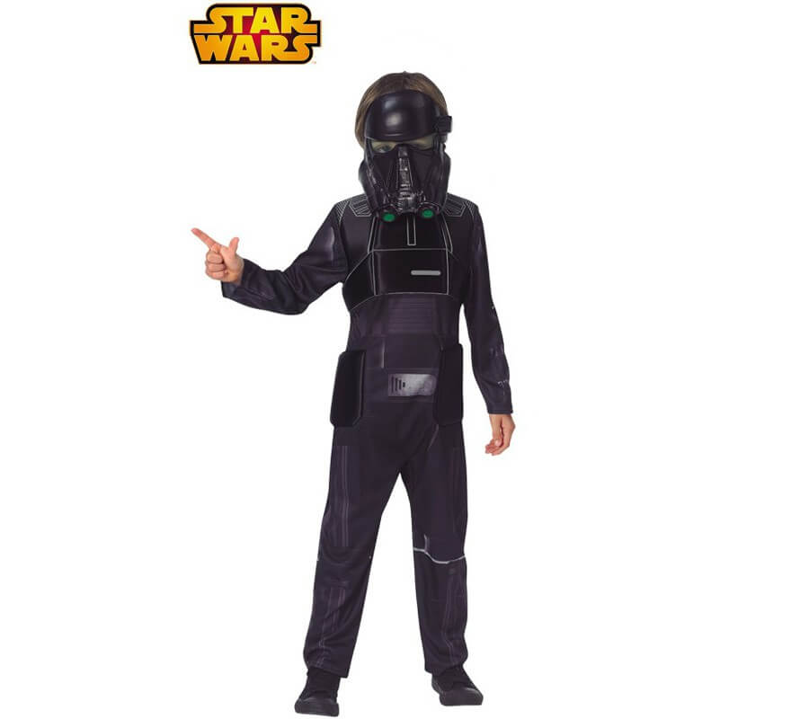 Disfraz de Death Trooper Negro Deluxe de Star Wars Rogue One para niño