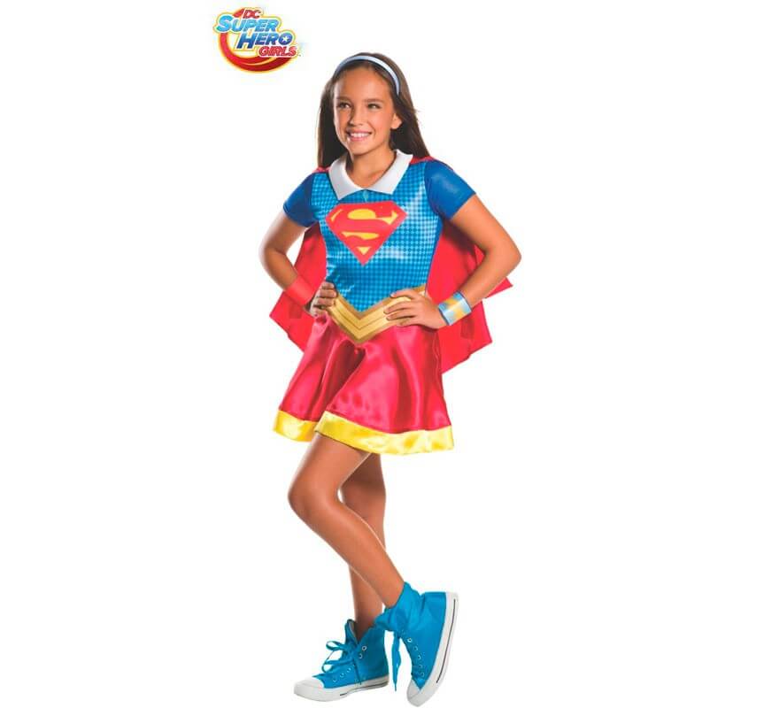 estoy feliz moneda Faringe Disfraz de Supergirl Clásico para niña