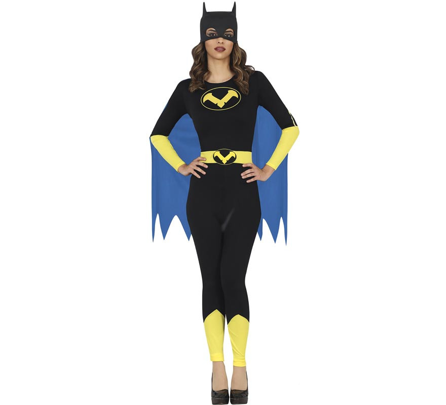 Partilandia Disfraz Superheroína Mujer Bat Girl Murciélago Capa  Máscara【Tallas Adulto S a L】[Talla M]  Disfraces Mujer Superhéroes  Carnaval Halloween Regalos Chicas Cosplay Cómics : : Juguetes y  juegos