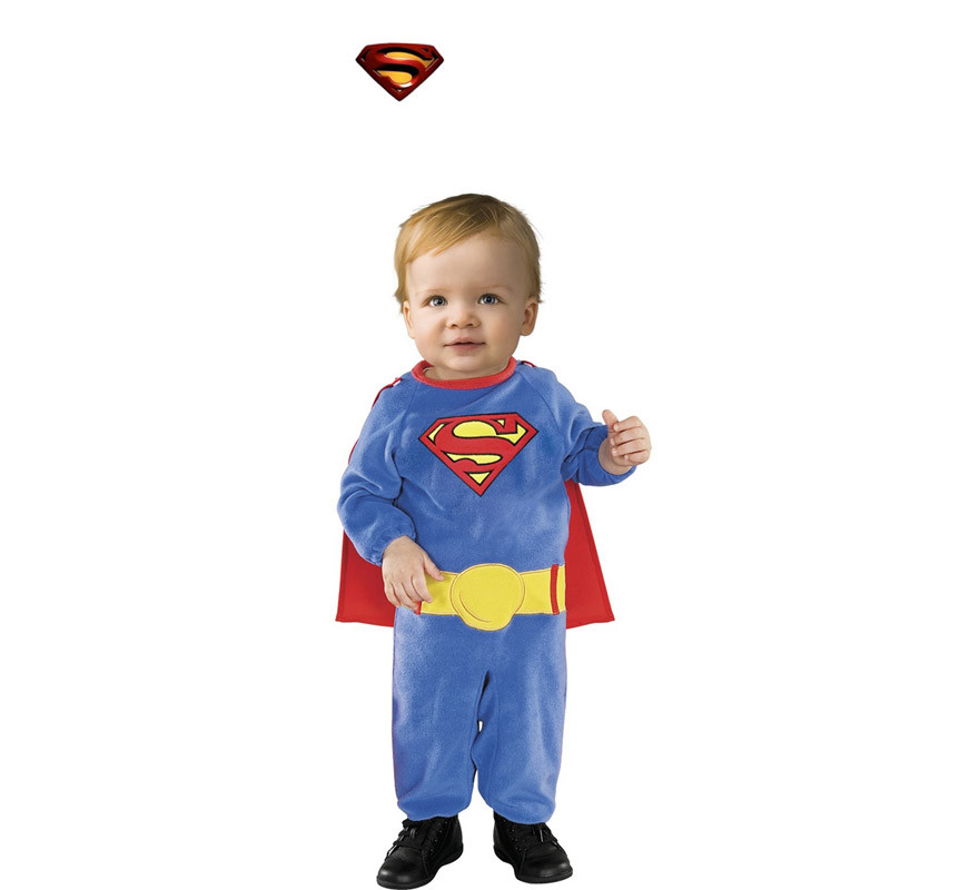 Tipo delantero Altoparlante puramente Disfraz de Superman Clásico con capa para bebé