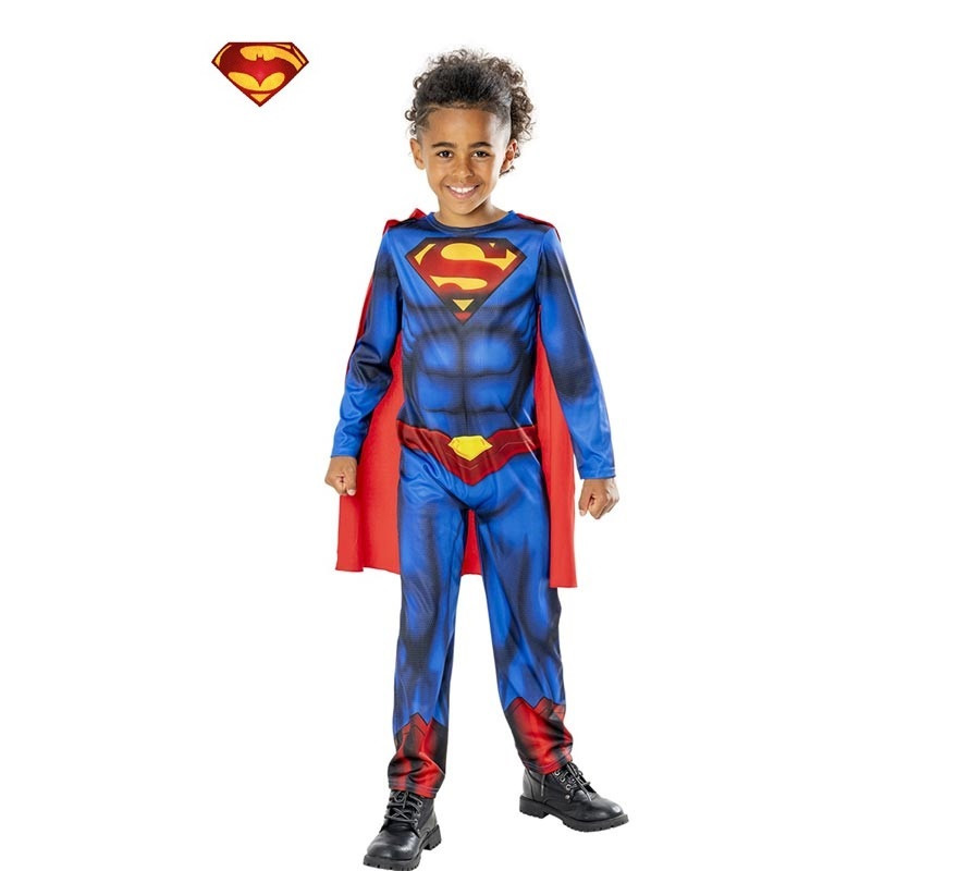 Superman Green Col Boxed Costume for Boys