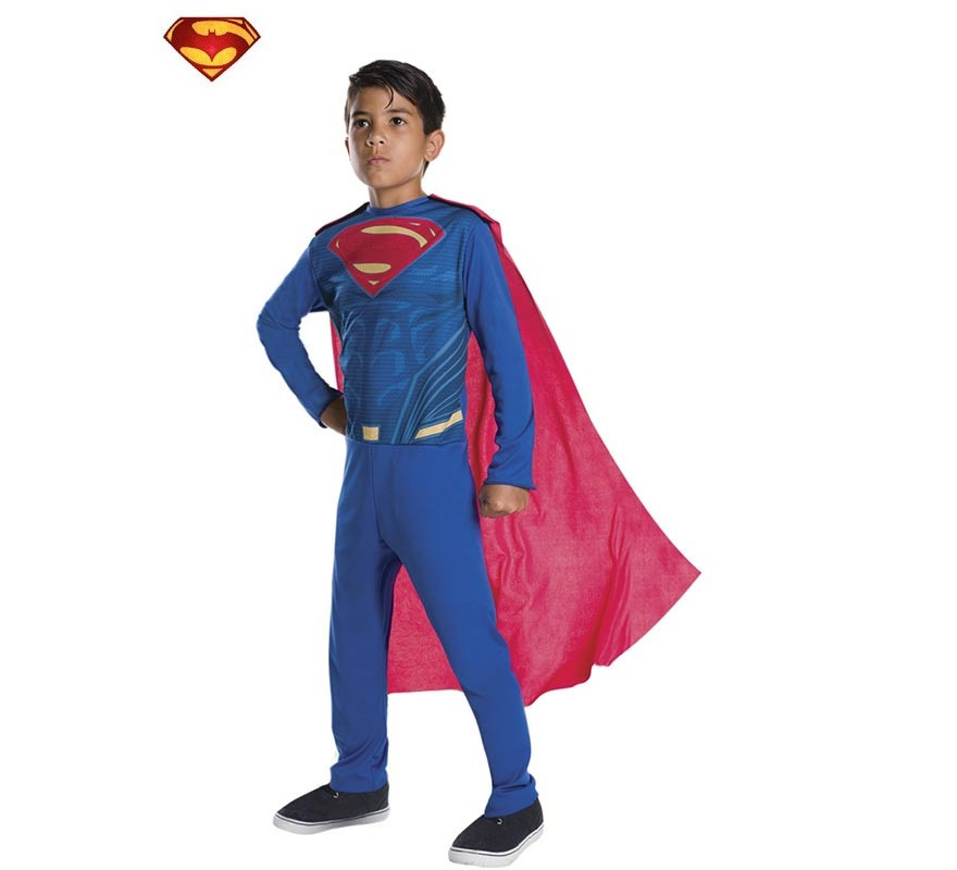 Superman Justice League Opp Costume with Cape for Boys