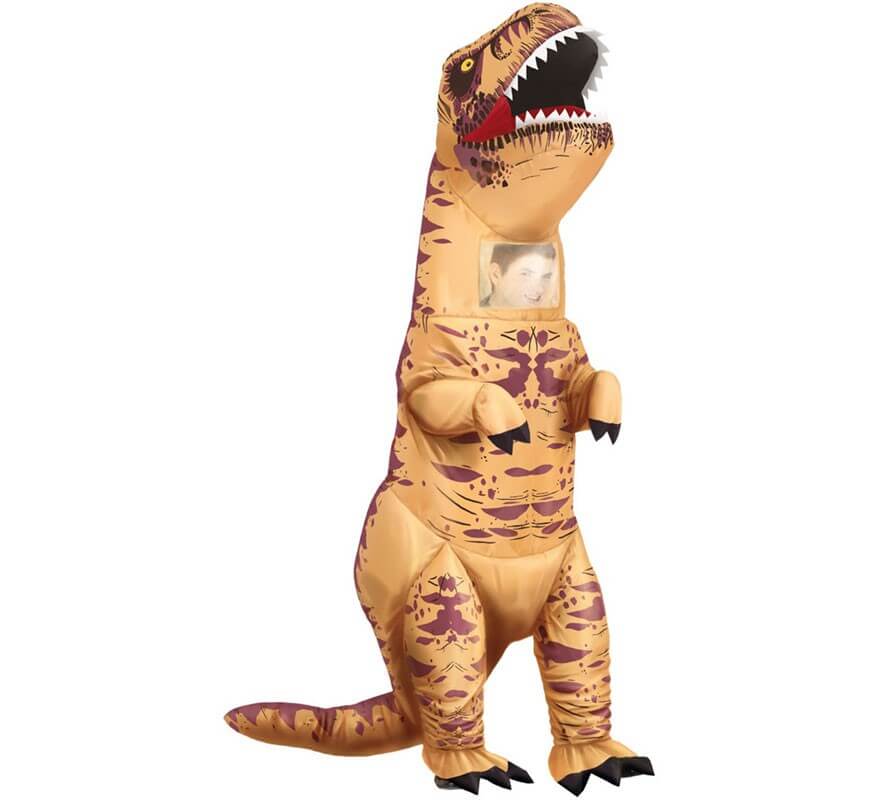 Disfraz de Dinosaurio - inflable de poliéster con luz -Altura