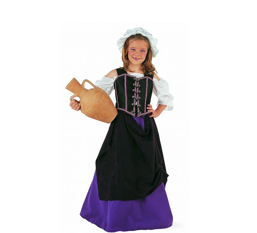 Disfraz de Tabernera Medieval niña