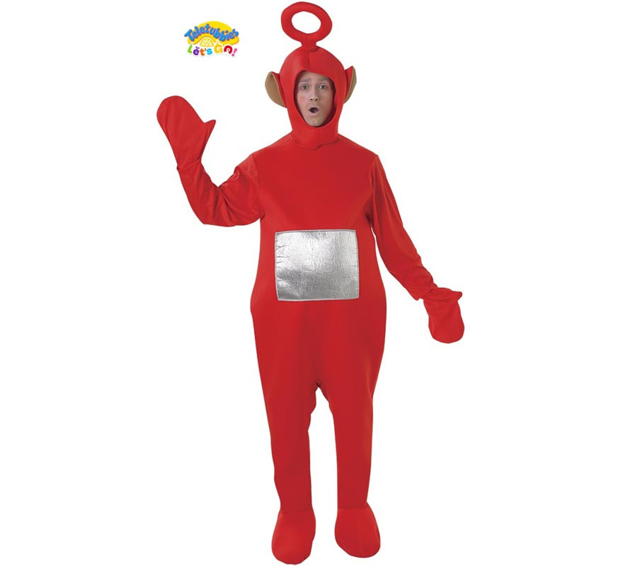 Red Po deluxe Teletubbie costume for adults