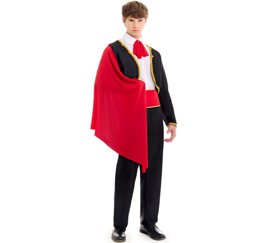 Black bullfighter costume for men