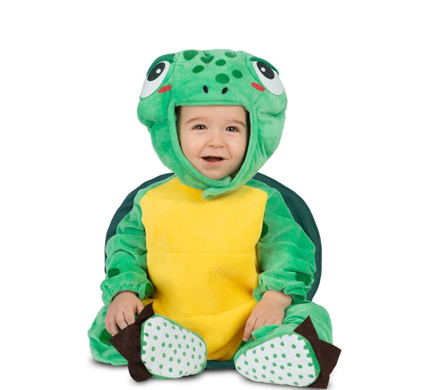 Turtle costume with hat and tail for babies and children