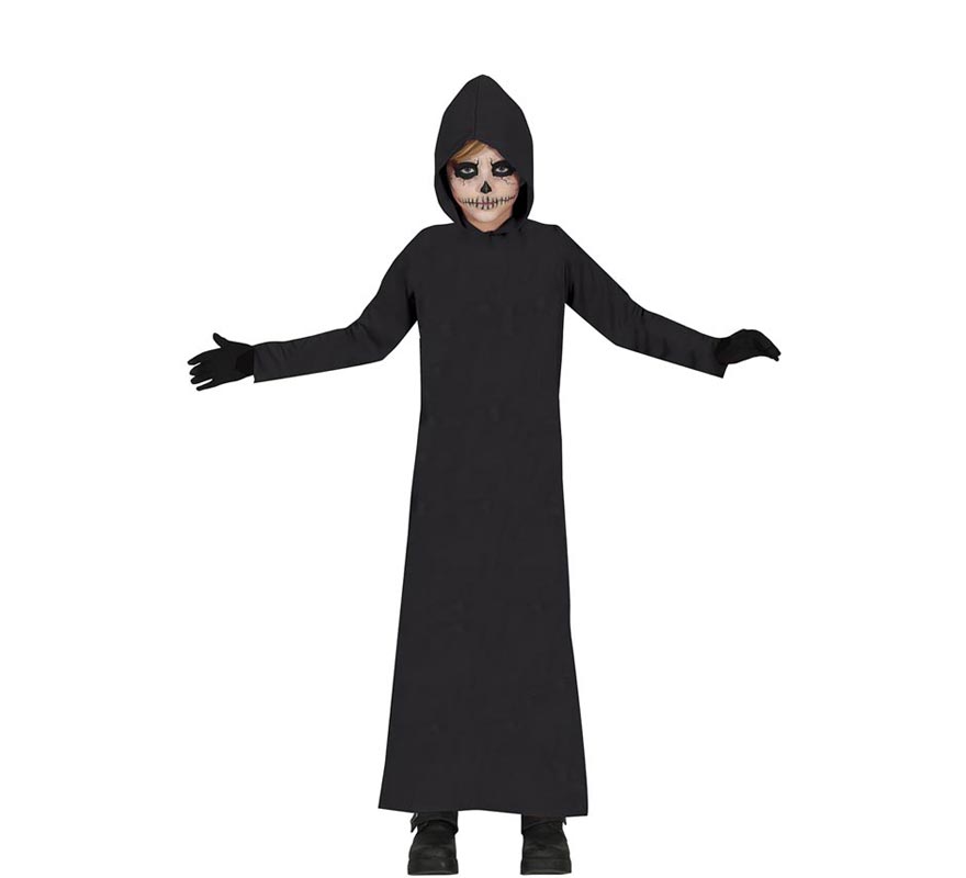 Black Hooded Death Robe Costume for Kids