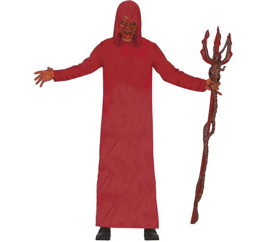 Adult Red Hooded Demon Robe Costume
