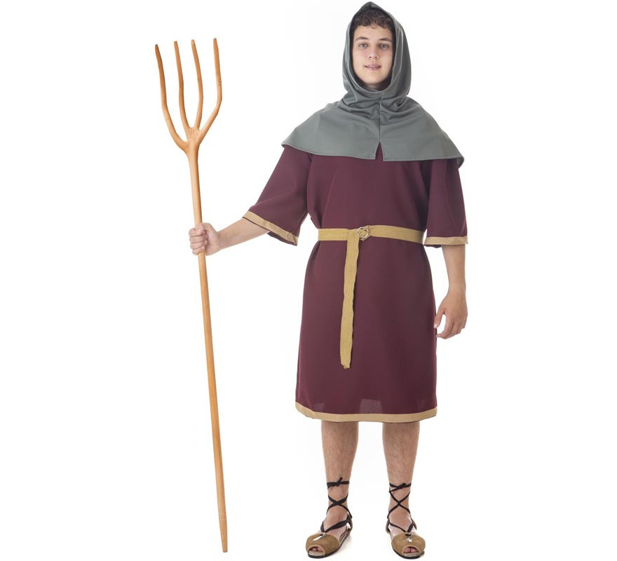 Men's Green Hooded Medieval Tunic Costume