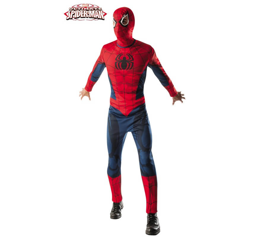 Disfraz de Ultimate Spiderman musculoso para hombre