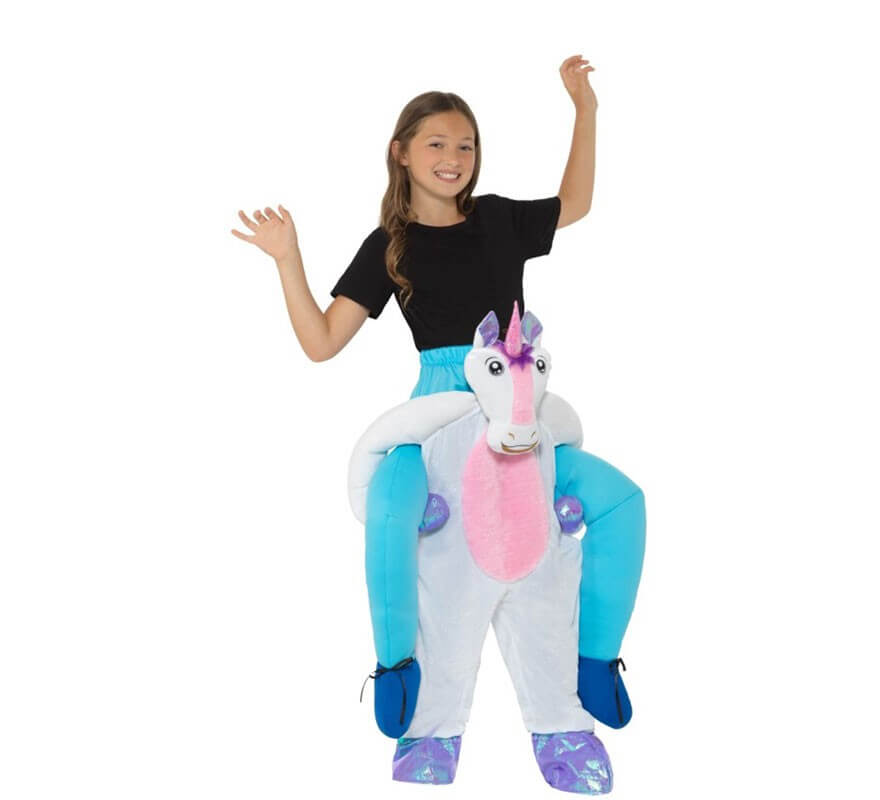 Costume pigiama da unicorno Uri con cappuccio e ali per bambina