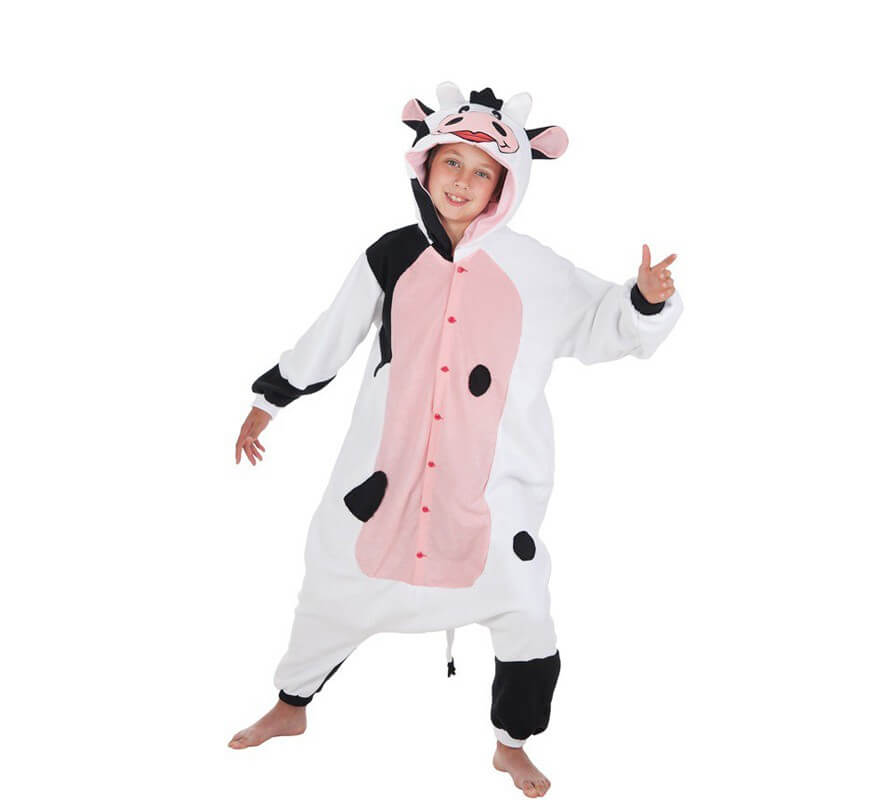 Disfraz de Vaca lechera para niños