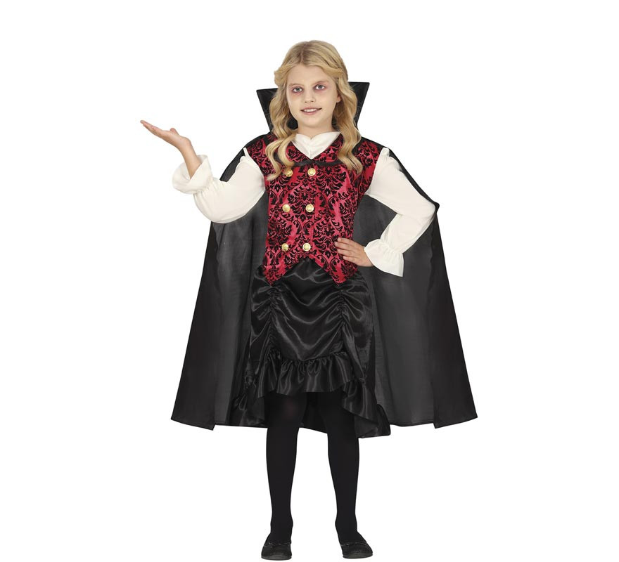 Classic Vampiress Costume for Girls